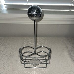 Tabasco~Table Caddy~Metal~2 Bottle~Condiment Holder‎